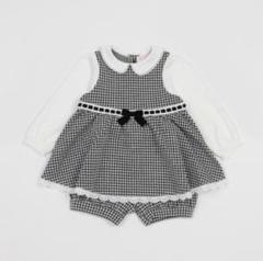 とまとちゃん【mezzo piano】千鳥格子柄ワンピース+ブルマ　 80 は自分にプチご褒美を とまとちゃん【mezzo piano】千鳥格子柄