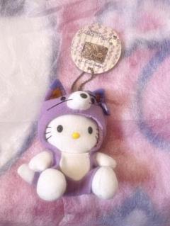 ご当地キティ　ぬいぐるみ　ラベンダーきつねしっぽM ご当地キティ ぬいぐるみ ラベンダーきつねしっぽM