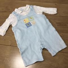 ミキハウス 水色 70 ロンパース セットアップ