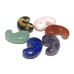 天然石 勾玉 小さめ 20mm メンズ レディース 6点セット ww079のサムネイル