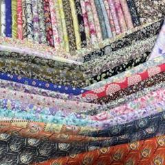 901生地　まとめ売り　ハギレ　はぎれ　セット　沢山　ハンドメイド　手芸花柄