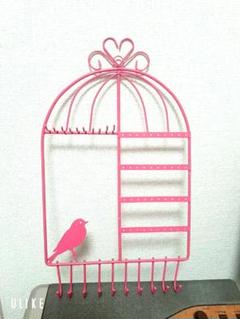 ピンク 鳥かご型 フック