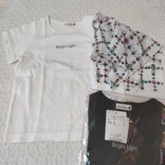 値下げ！タグ付き☆ブランシェスTシャツ 100cm ホワイト/ブラックセット