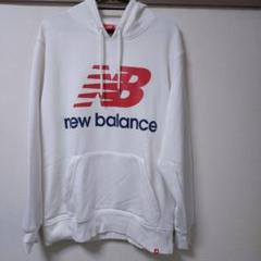new balance ホワイト パーカー