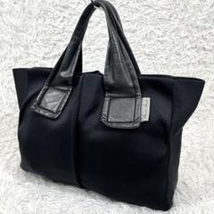 【極美品×超希少】Kawa-Kawa トートバッグ　シルバー×黒　レザー切り替え 153bk-logo2.jpg