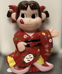 未使用　美品　不二家ミルキーペコちゃん人形　ソフビ貯金箱
