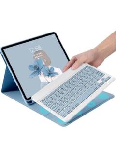 507271 Fire HD 10 2023 キーボードケース　ブルーのサムネイル