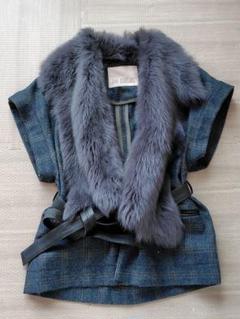KARL DONOGHUE カール・ドノヒュー カシミア×ムートン マフラー新品