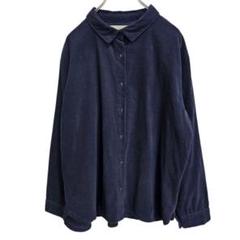ORGANIC LIFE オーガニックコットン 長袖 コーデュロイ シャツ L