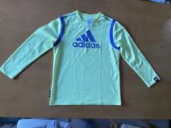キッズ150 adidas メッシュ長T シャツ　レモンイエロー