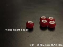 ホワイトハーツビーズ　インディアンジュエリー　カスタムビーズ　ターコイズ