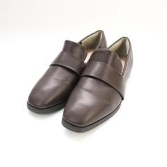 美品 ルリアンプラス M 23.0~23.5 ローファー ブラウン/ED67