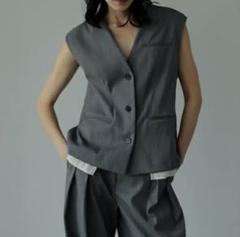 anuke アンヌーク フリンジニットビスチェ　ダークグレー yEJu4X3GjWKz.jpg?width=768