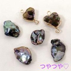 ht285/SALE！淡水パール◇艶あり チャーム他色々6個set