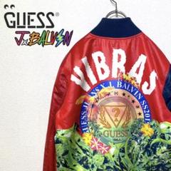 国内外の人気! 新品 レア guess ジャケット レッド Balvin ゲス