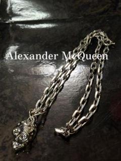アレキサンダーマックイーンAlexanderMcQueenスカルロングネックレス アレキサンダーマックイーンAlexanderMcQueen スカル ネックレス