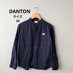 DANTON ダントン　　バンドカラー　リネンシャツ　長袖　34　ネイビー　麻 楽天市場】涼しい♪ レディース ダントン リネン バンドカラー