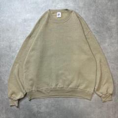 Ms279 レアカラー　ジャージーズ　90s ベージュ　ブランクスウェット　茶 90s JERZEES ジャージーズ サンドカラー無地スウェット Lサイズ