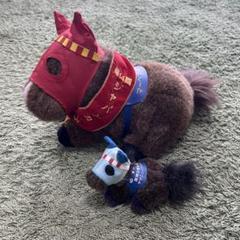 オグリキャップ　馬　競走馬　オグリキャップ赤ちゃん　ぬいぐるみセット オグリキャップ 馬 競走馬 オグリキャップ赤ちゃん ぬいぐるみ