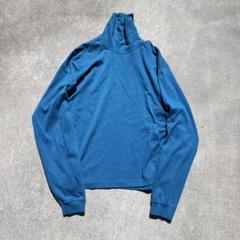 古着　タートルネック　ターコイズブルー　オーバーサイズ　90s 00s 古着 タートルネック ターコイズブルー オーバーサイズ 90s 00s