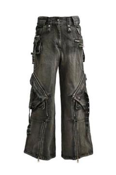 最終価格美品no faith studios 正規品　カーゴ　デニム　ブラック NO／FAITH STUDIOS(ノーフェイスストゥディオス) CARGO DENIM