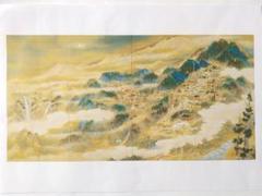 真作/山村耕花/住の江/山水図/鳥居山水図/掛軸☆宝船☆AI-445 真作】杉原元人/上高地/山水図/横物/掛軸☆宝船☆Z-