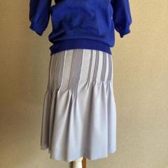 定価8万円超 新品タグ付 NINA RICCI ブルー チェック柄 ミニスカート