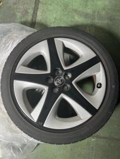 【新車外し 美品】トヨタ 60 プリウス 純正 17インチ ホイール 4本セット ☆新車外し！TOYOTA現行型60プリウス純正17インチタイヤホイール