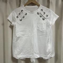 sacai サカイ　Tシャツ　ハトメ　編み上げ Sacai sacai レースアップ コットン ハトメ 編み上げ Tシャツ