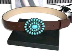 ビンテージ　インディアンジュエリー ターコイズベルト　未使用！ Yahoo!オークション -「ターコイズベルト」(アクセサリー、時計
