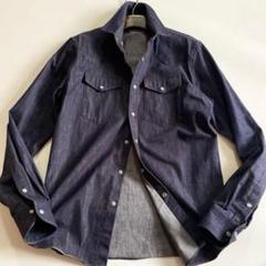 美品 VALENTINO ヴァレンティノ インディゴ デニム シャツ 39