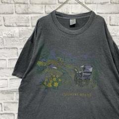 USA製90sヴィンテージTシャツ！シングルステッチ　グレー半袖古着　XL27