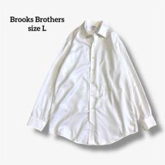 ブルックスブラザーズ シャツ ホワイト 長袖 ゆったりシルエット a3359