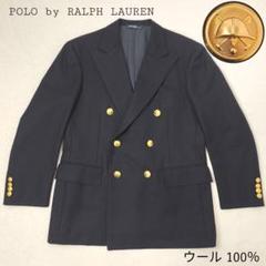✨美品✨ ラルフローレン 紺ブレ 金ボタン Lサイズ相当 ネイビー