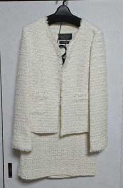 未使用級✨23区 LINTON ノーカラー ツイードジャケット　34 Sサイズ Sov. - SOV ソヴ 長袖 LINTON ツイード ノーカラー ジャケット