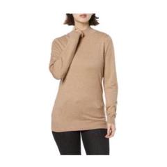 新品　M セーター モックネック レディース　ベージュ　秋冬　シンプル