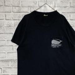 USA製90sヴィンテージTシャツ！シングルステッチ　ブラック半袖古着L710