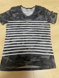 AKM カモフラボーダーTシャツ Sサイズ