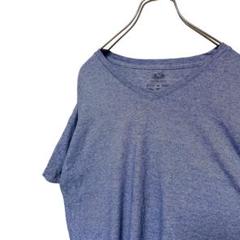 無地 シンプル フルーツオブザルームTシャツ 霜降りブルー XL