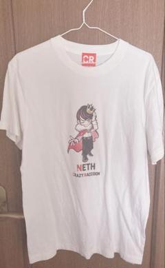 L CR LOGO L/S TEE WHITE クレイジーラクーン Tシャツ