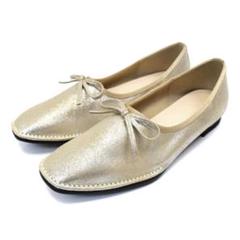 SUaSHI スウェイシー パンプス 痛くない 幅広 ぺたんこ プラチナ 23
