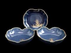 古伊万里　瑠璃　若松の図　膾皿　３客　C167AS-CTh 古伊万里 瑠璃 若松の図 膾皿 3客 C167AS-CTh - メルカリ