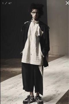 美品 14SS⭐️ヨウジヤマモトプールオム テーラードジャケット ネイビー 麻混 美品 14SS⭐️ヨウジヤマモトプールオム テーラードジャケット