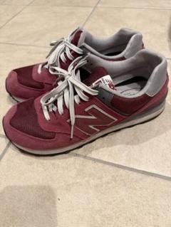美品New Balance 574 バーガンディ スニーカー　箱無し New Balance ニューバランス 574 バーガンディ スニーカー