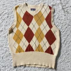【美品】ナイジェルケーポン　ベスト　アーガイル柄　旧タグ　オーセンティック　M