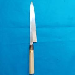 [1165-F]包丁　刺身包丁/柳刃包丁　鍛造本職用本水牛口　300mm 刺身包丁 柳刃包丁 210mm 両刃 鍛造 黒打 元兼 青紙1号