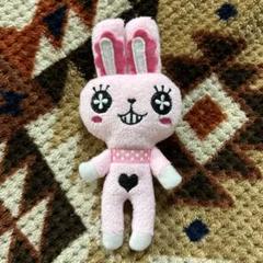 平成レトロ　うさたま　ぬいぐるみ　うさぎ ピンク　お花　キーホルダー 平成レトロ うさたま ぬいぐるみ うさぎ ピンク お花