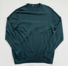 ユニクロ UNIQLO ファインメリノ セーター メンズ XL グリーン