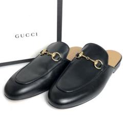【未使用保管品】GUCCI グッチ スリッパ ホースビット 36 ブラック 黒