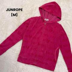 a1236＊JUN♡ROPE フード付きパーカー　ピンク【M】ゴルフウェア可愛い